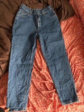 Classic High-Rise Blue Denim Jeans